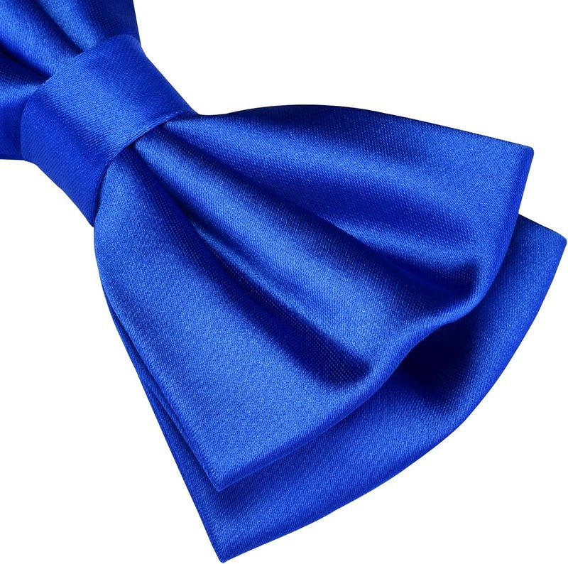 Branduce Solid Color Pre-tied Bow Tie Quality Adjustable Bowtie for Men Party Wedding - Image 3